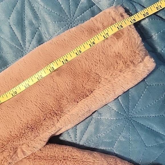 Zara-KIDS-Pink Faux Fur Hooded Coat-Size 9 - Picture 15 of 15